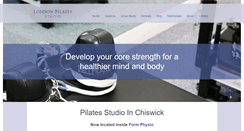 Desktop Screenshot of londonpilatesstudio.com